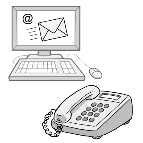 Per mail oder telefonisch melden