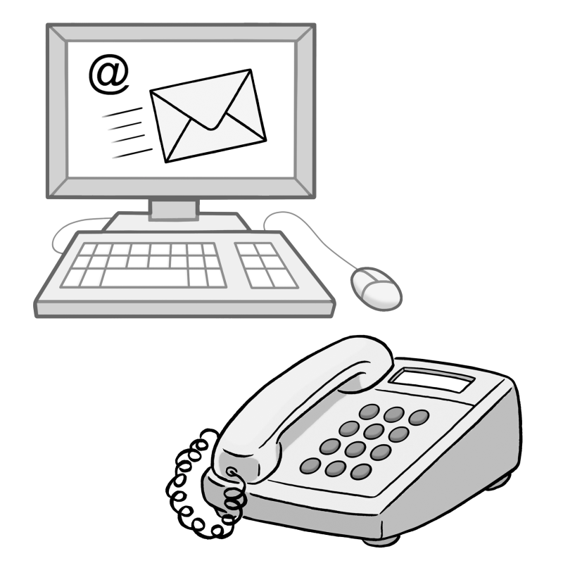 Per mail oder telefonisch melden